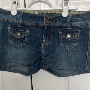 BONGO Women's Dark Blue Jean Shorts